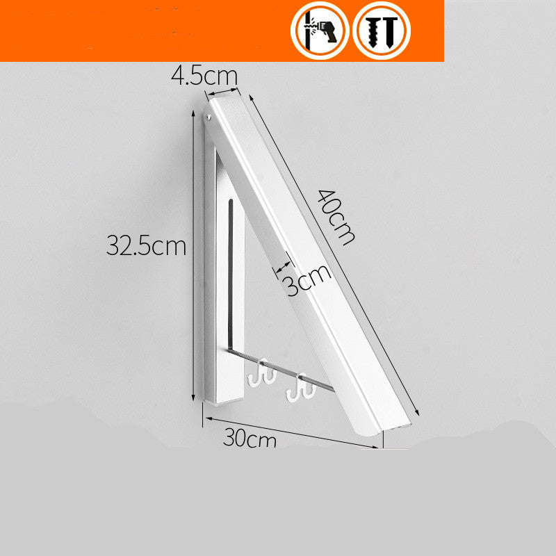 Percha de Pared Aluminio Plegable